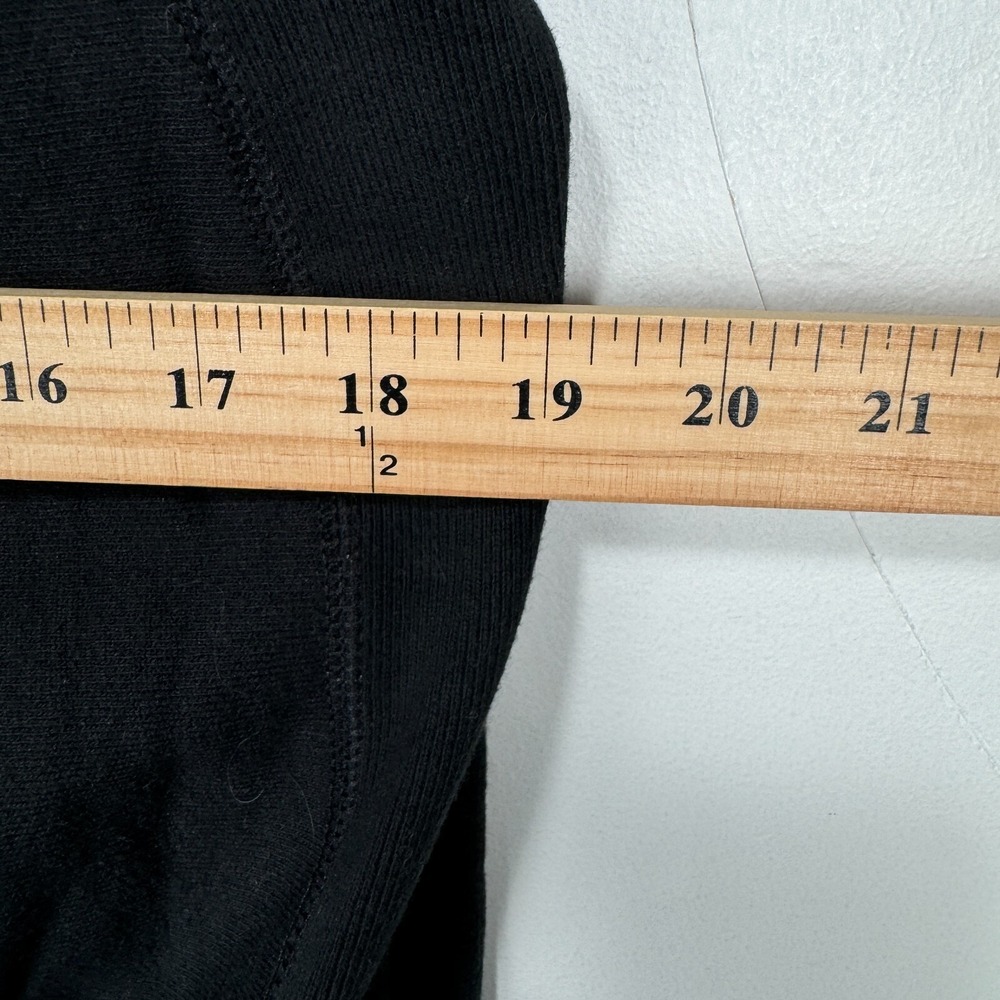 Champion Reverse Weave Chenille Felt Logo Hoodie Sweatshirt Men X-Small Black - Picture 8 of 9